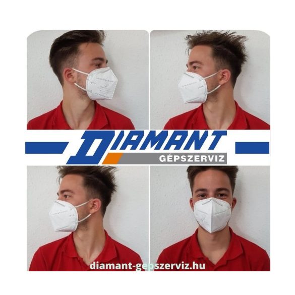 FFP2 szelep nélküli légzésvédő maszk