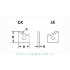 BSP Lapka 16*17*2 R2 élfóliázó lapka