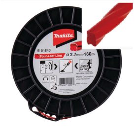 Makita négylevelű damil, piros, 2.7mm 180m