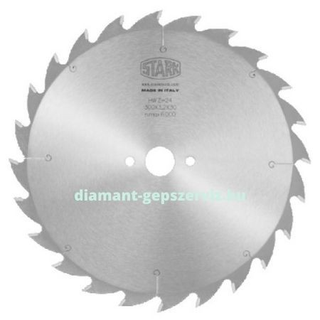  Stark sorozatvágó körfűrészlap D350 B3,5 b2,5 d30/35/70 Z26 t.max70 váltófogú