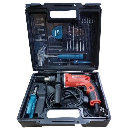 MAKITA ütvefúró (710W) 26 részes tartozék készlettel kofferben