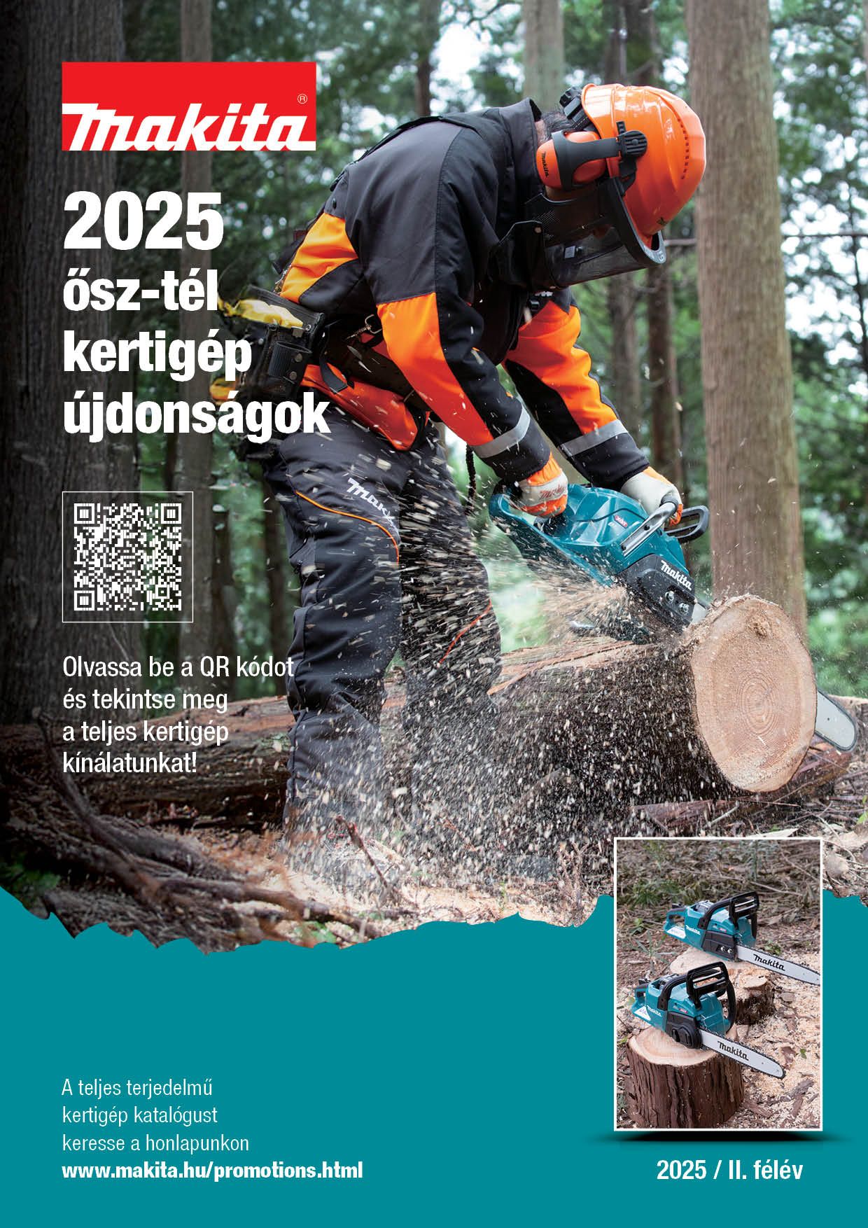 MAKITA 2025 ősz-tél kertigép újdonságok